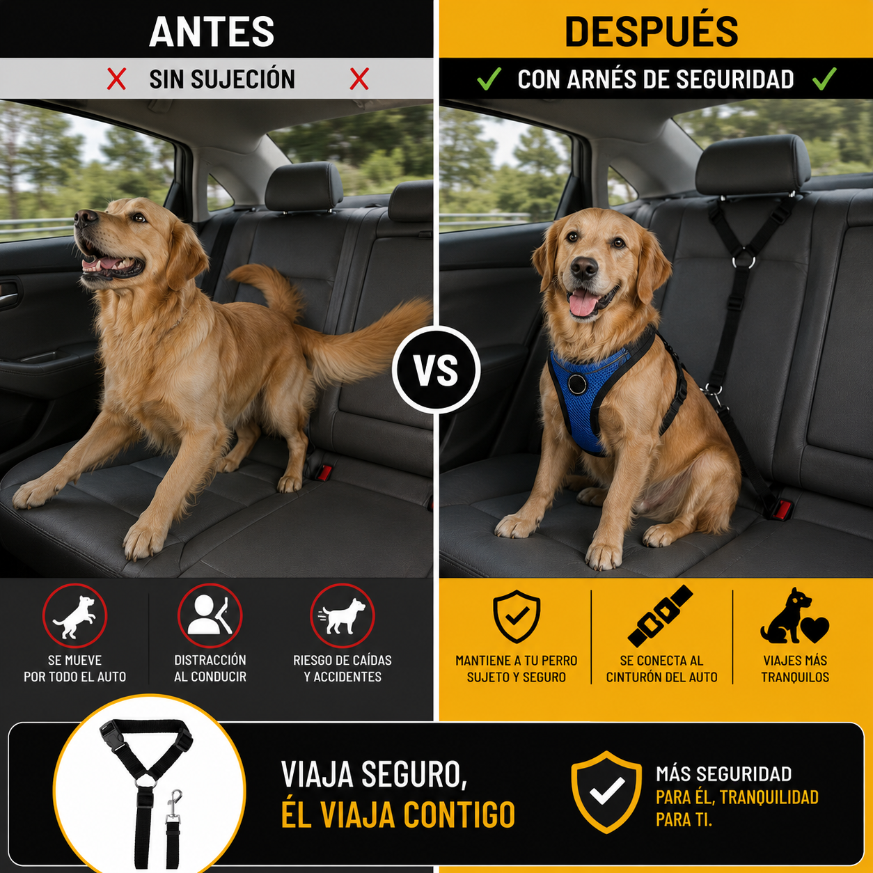 arnes de seguridad perro