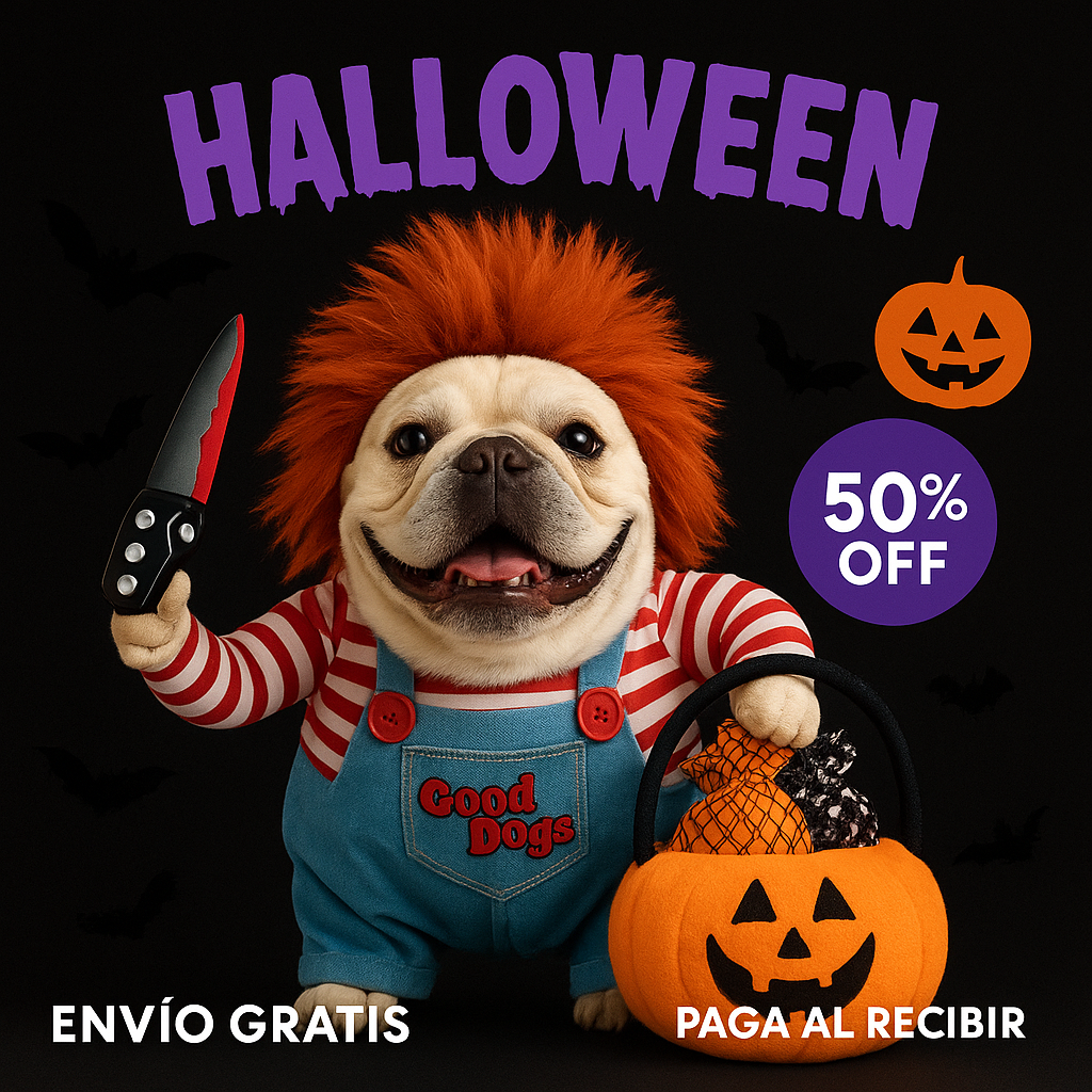 ¡El asesino más adorable llegó a Halloween!🎃