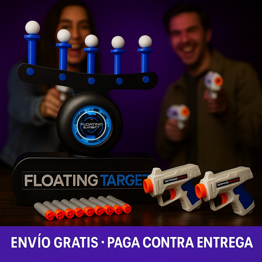 Juego de Puntería con Pelotas Flotantes – Diversión Asegurada