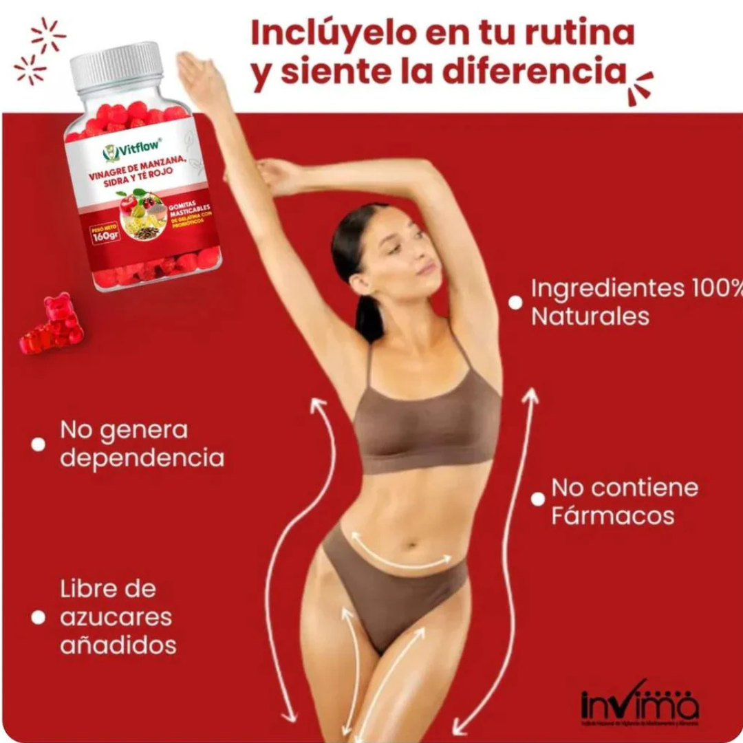 GOMAS DE VINAGRE DE MANZANA