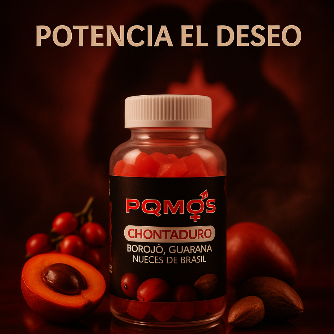 PQMOS - GOMAS POTENCIADORAS CHONTADURO x 60C/U